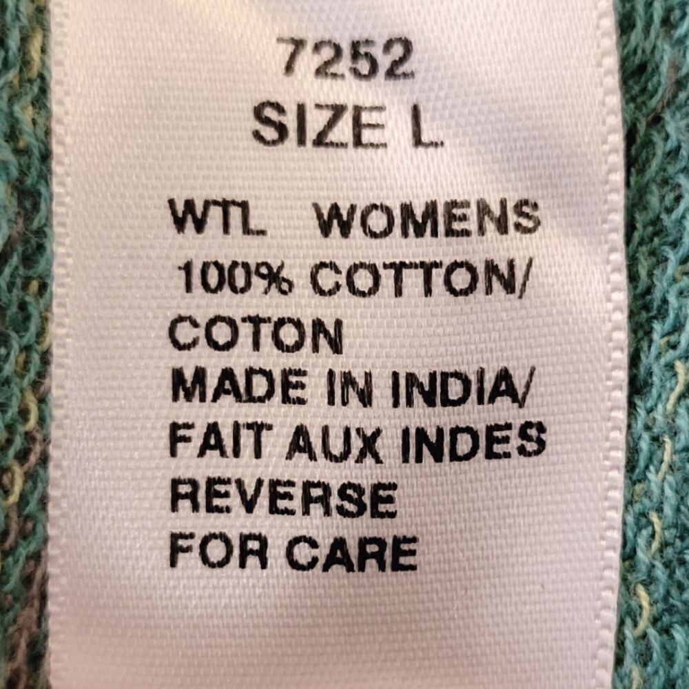 Woolrich Green Lace-up Detail 100% Cotton Tank Top Size L NWOT - Picture 7 of 9